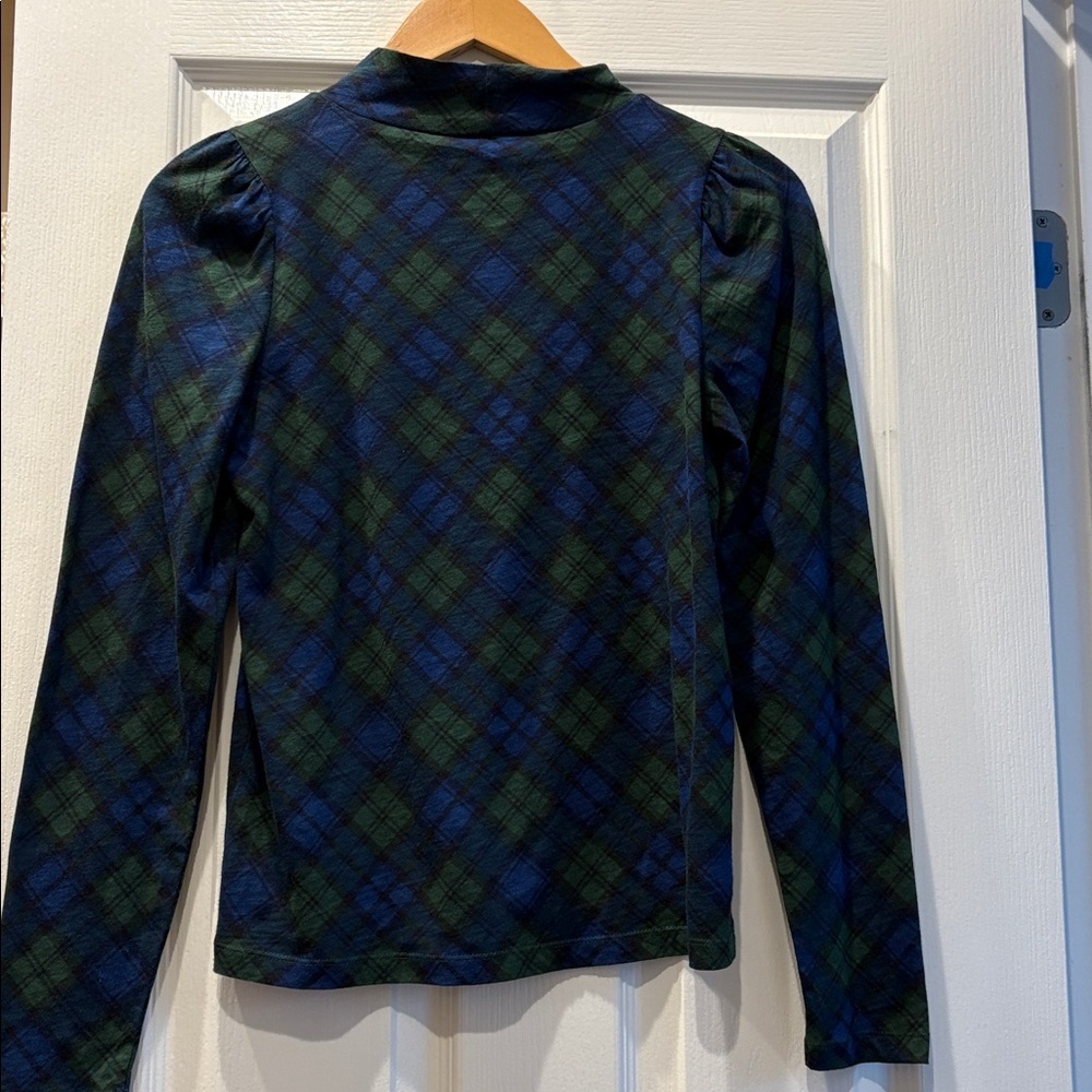 LOFT PLAID TOP- size XS - Picture 4 of 4